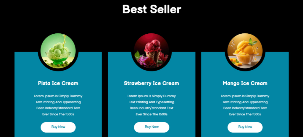 Creamy Bar - Ice Cream WordPress Elementor Theme images of the theme from templatemonster