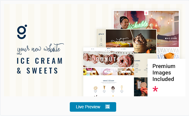 Glacé - Ice Cream & Sweet Shop Theme image from themeforest