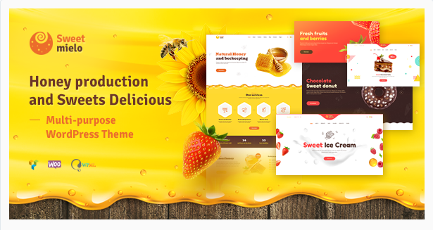 SweetMielo - Honey Production and Sweets Delicious WordPress Theme image from themeforest