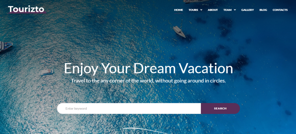 Tourizto - Travel Company WordPress Elementor Theme