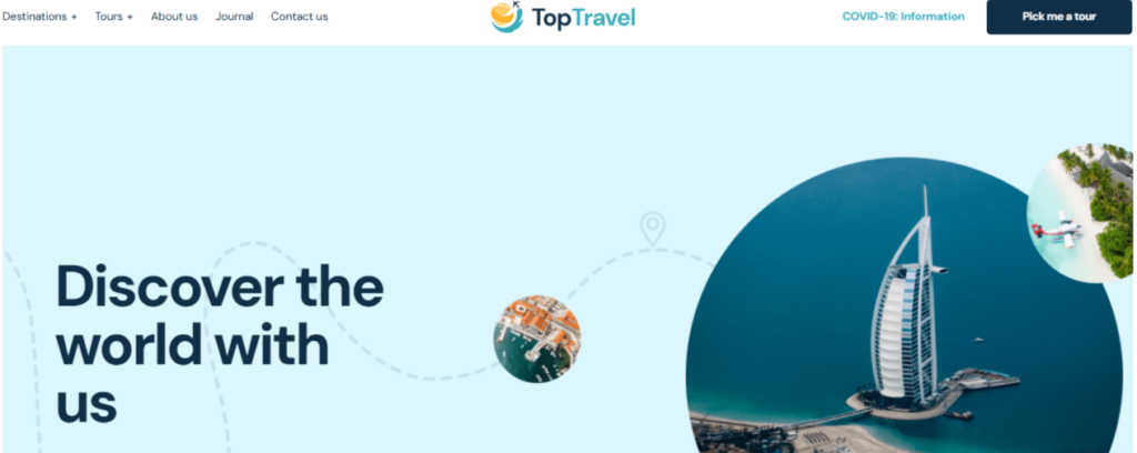 TopTravel - WordPress Theme Travel Agency Booking Template