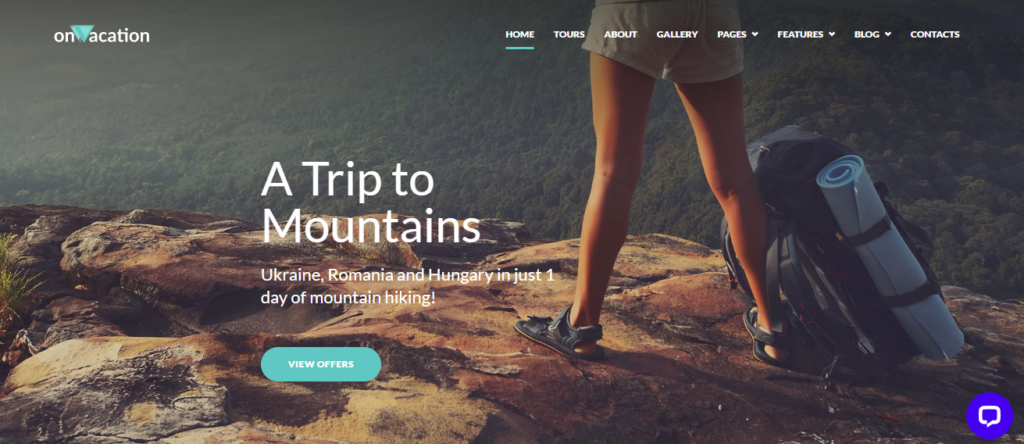 OnVacation - Travel Company WordPress Elementor Theme